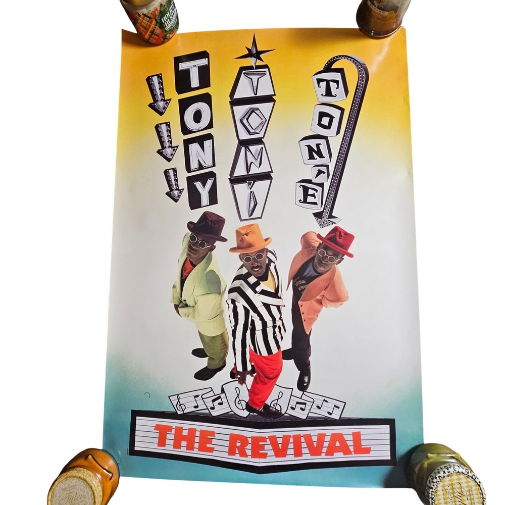 Tony! Toni! Tone! The Revival 24x36 1990 Vintage Promo Poster Polygram R&B Soul